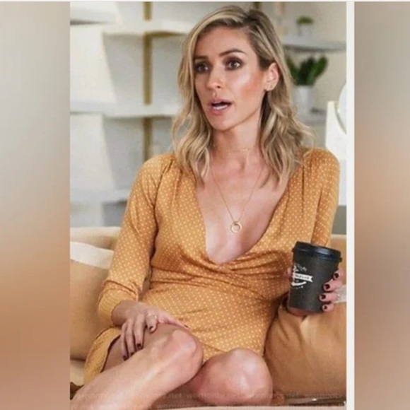 Urban Outfitters Burnt orange & White Polka Dot faux rap Romper size XS - Picture 11 of 11